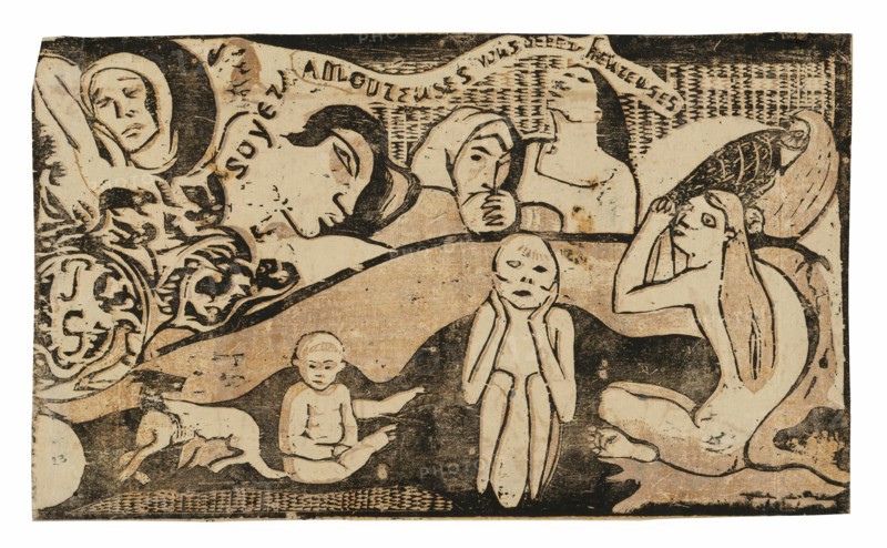 Soyez amoureuses, vous serez heureuses (Love, and You Will Be Happy), from the Suite of Late Wood-Block Prints, 1899.