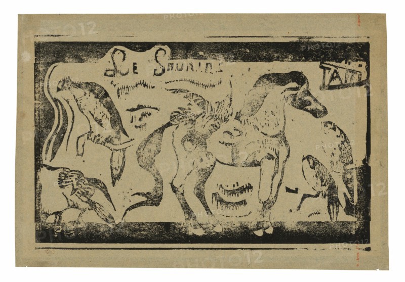 A Horse and Birds, headpiece for Le sourire, 1899.