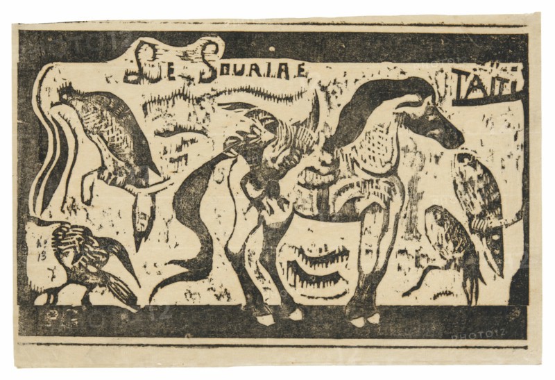 A Horse and Birds, headpiece for Le sourire, 1899.