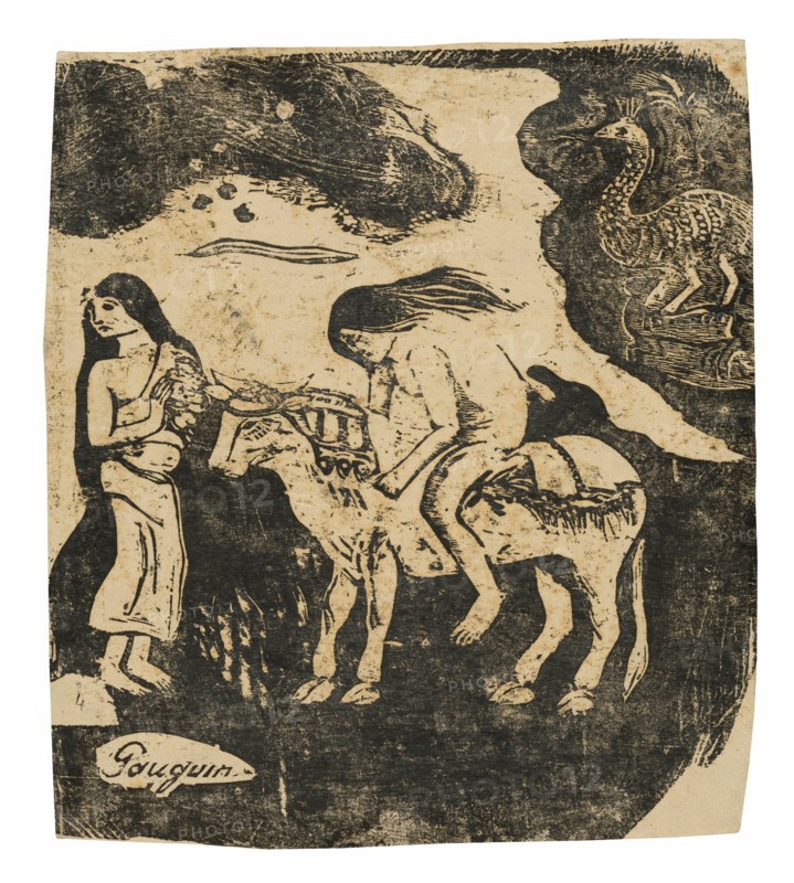 The Rape of Europa, from the Suite of Late Wood-Block Prints, 1898/99.