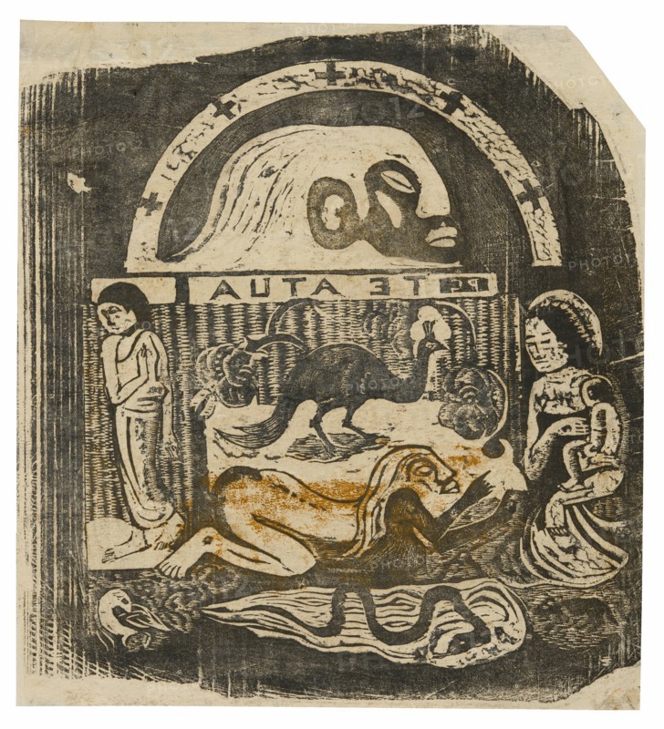 Te atua (The God), from the Suite of Late Wood-Block Prints, 1898/99.