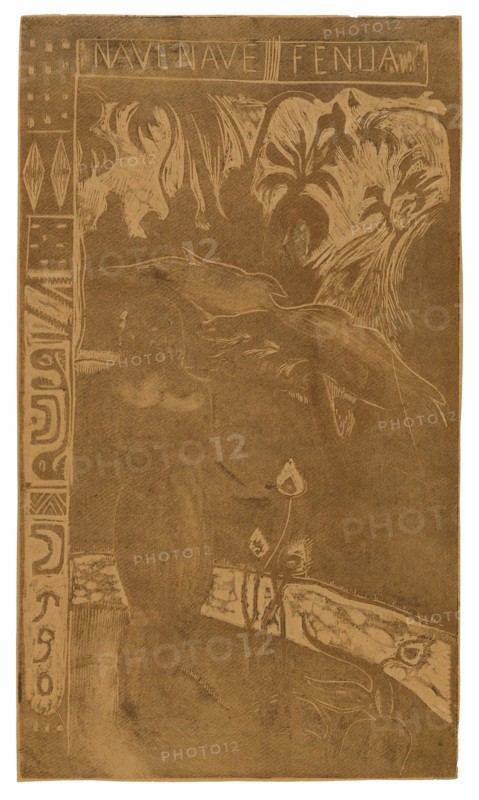 Nave nave fenua (Delightful Land), from the Noa Noa Suite, 1893–94.