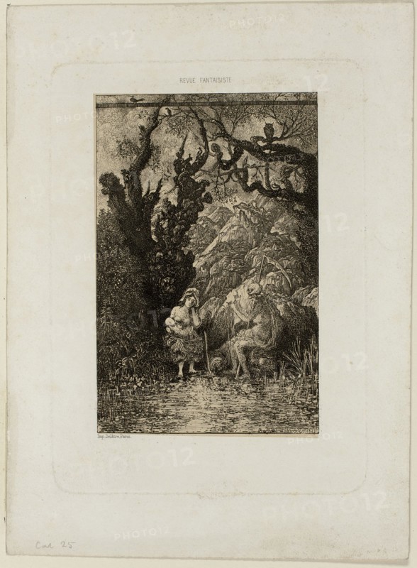Death and the Young Mother, from Revue Fantaisiste, 1861.
