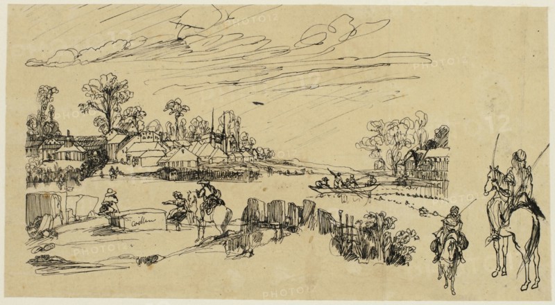Horsemen and Fishermen, n.d.