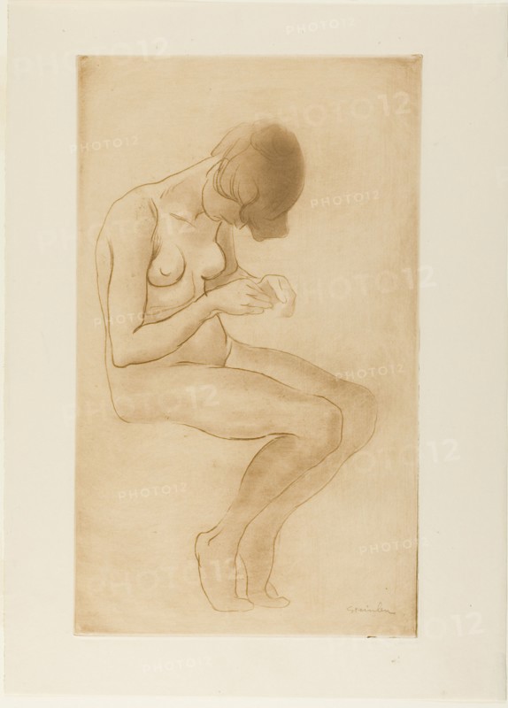 Woman Fixing Her Nails, 883.