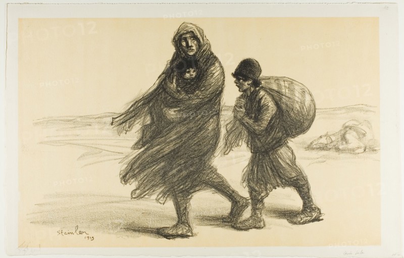 Serbian Exodus, plate twenty-one from Actualités, 1915, published January 1916.