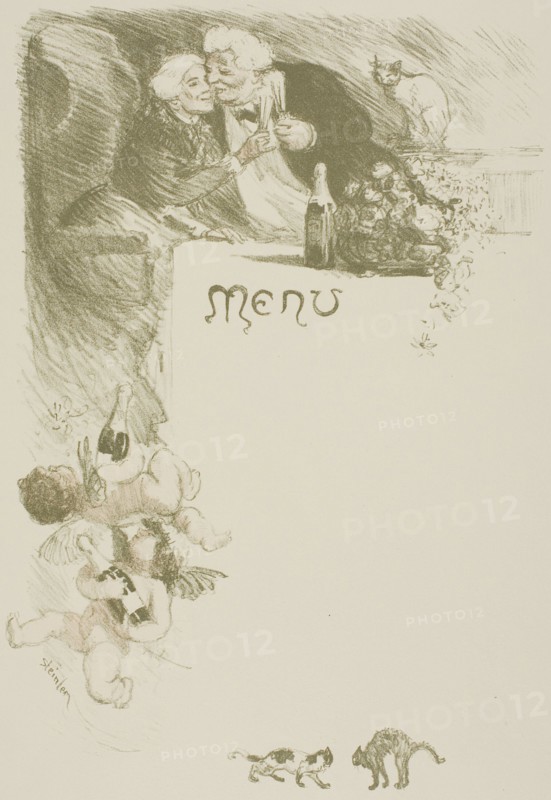 Menu Henriot, 1901.