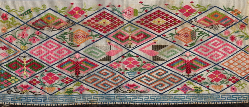 Band (from Woman's Trousers), China, 1875/1900. Detail from a larger artwork.