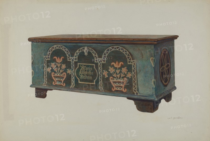 Pa. German Chest, c. 1940.