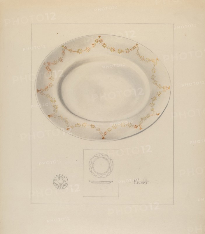 Platter, c. 1937.