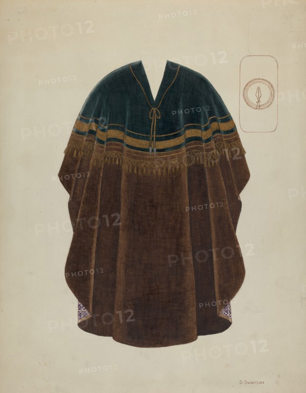 Manta or Poncho, c. 1936.