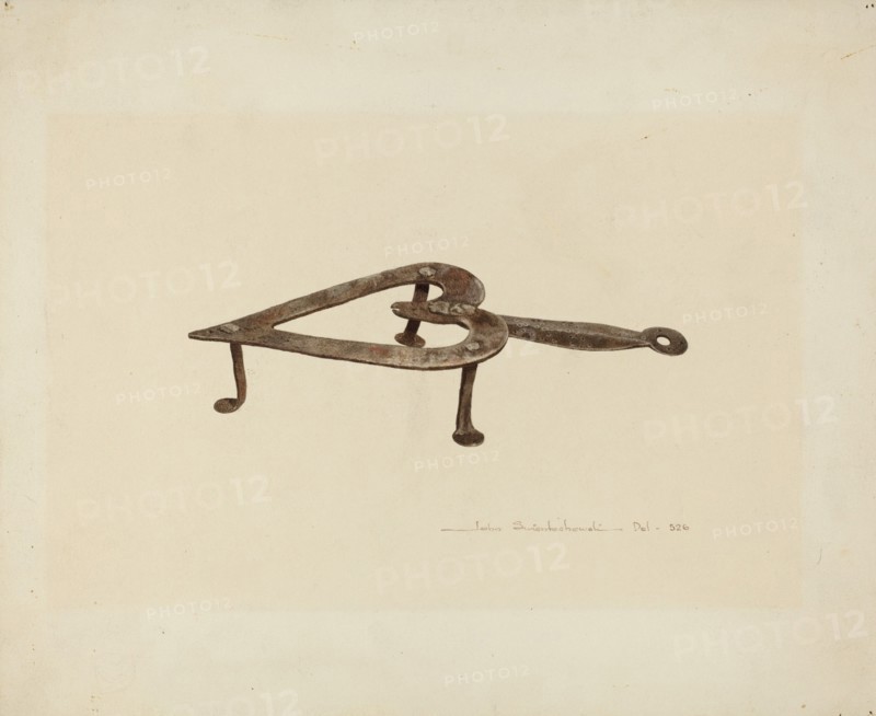 Flat Iron Holder, c. 1939.