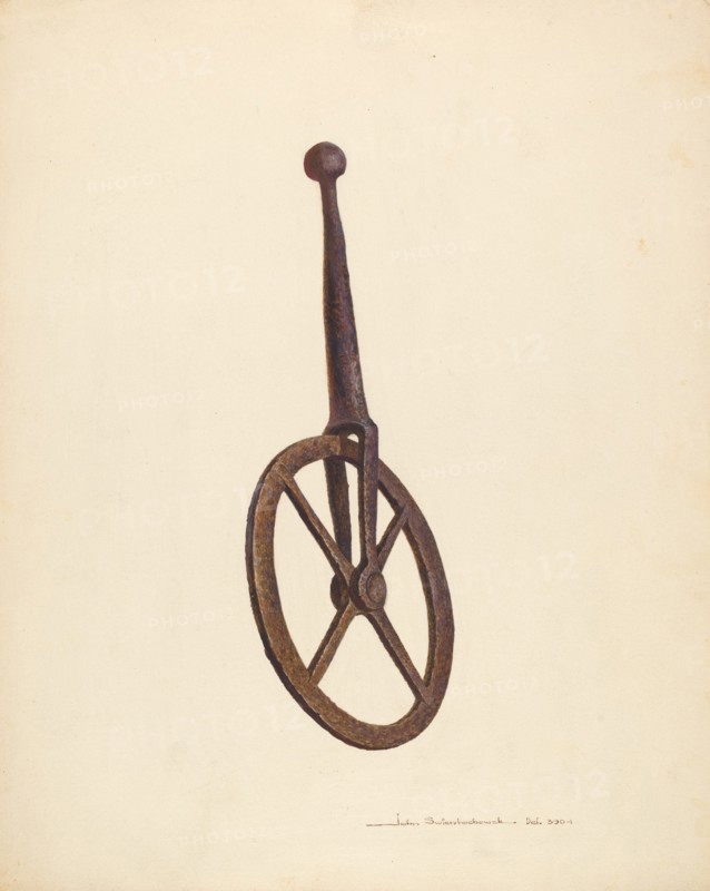 Blacksmith's Measuring Wheel, c. 1939.