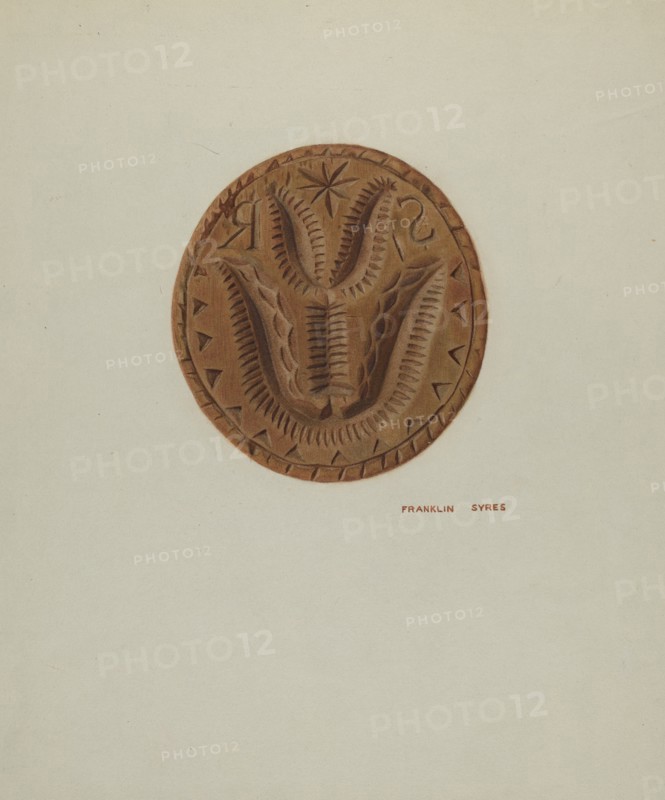 Pa. German Butter Mold, c. 1939.