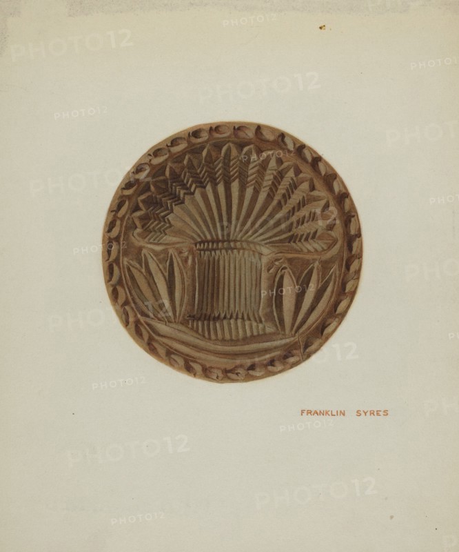 Pa. German Butter Mold, c. 1939.