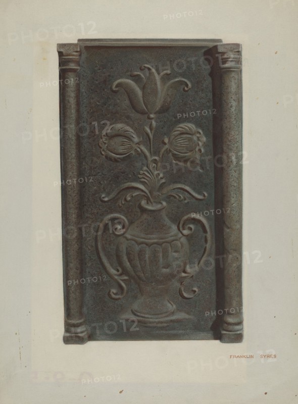 Pa. German Stove Plate, c. 1939.