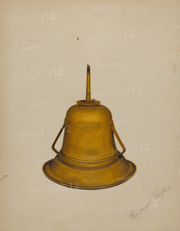 Whale Oil Lamp, c. 1938.