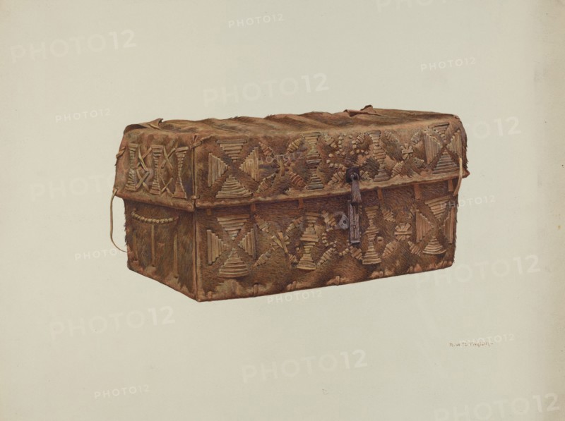 Cowhide Trunk, c. 1941.