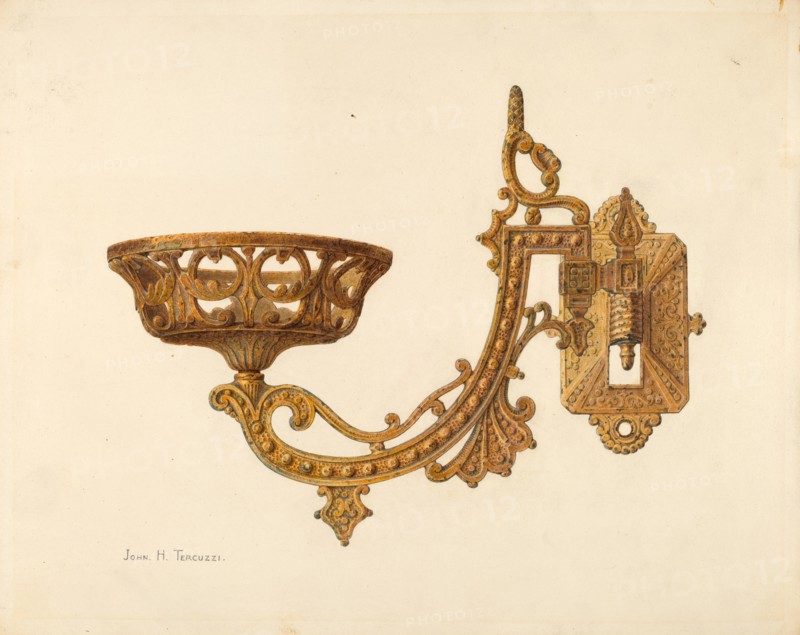 Lamp Bracket, c. 1940.