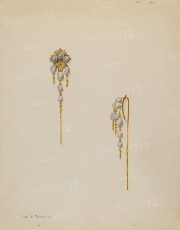 Cap or Bonnet Pin, 1938.