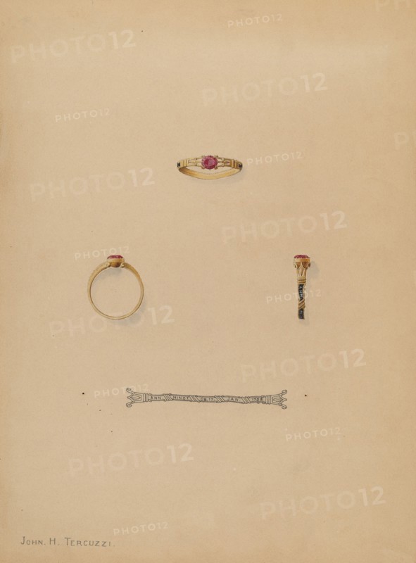 Mourning Ring, c. 1937.