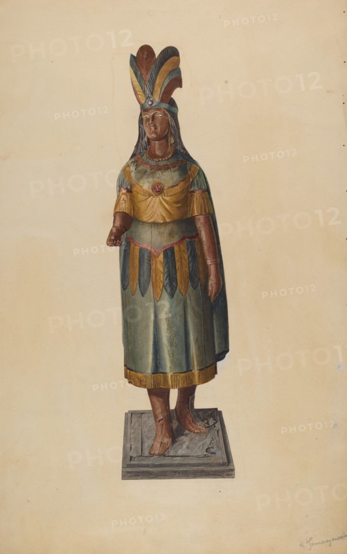 Cigar Store Indian, c. 1938.