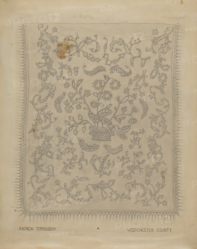 Bedspread, c. 1937.