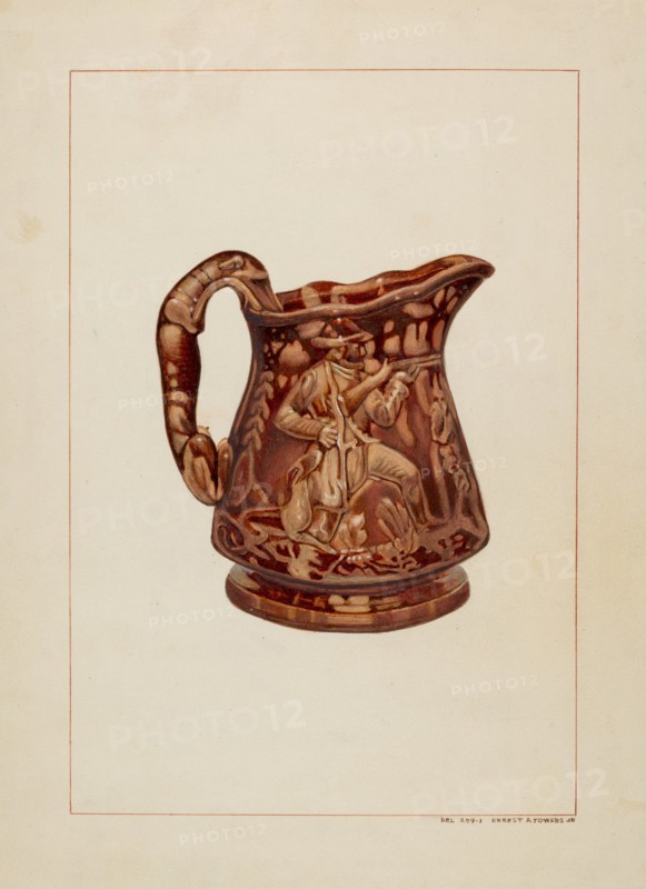 Crockery Pitcher, c. 1938.