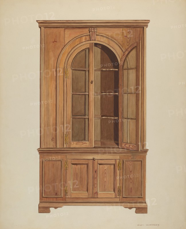 Corner Cupboard, c. 1939.