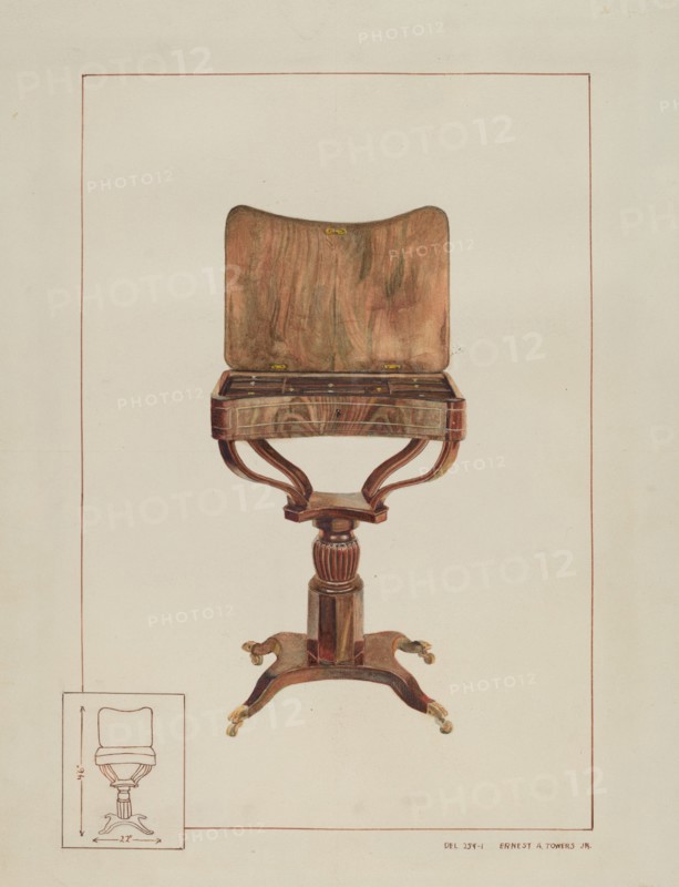 Sewing Table, c. 1938.