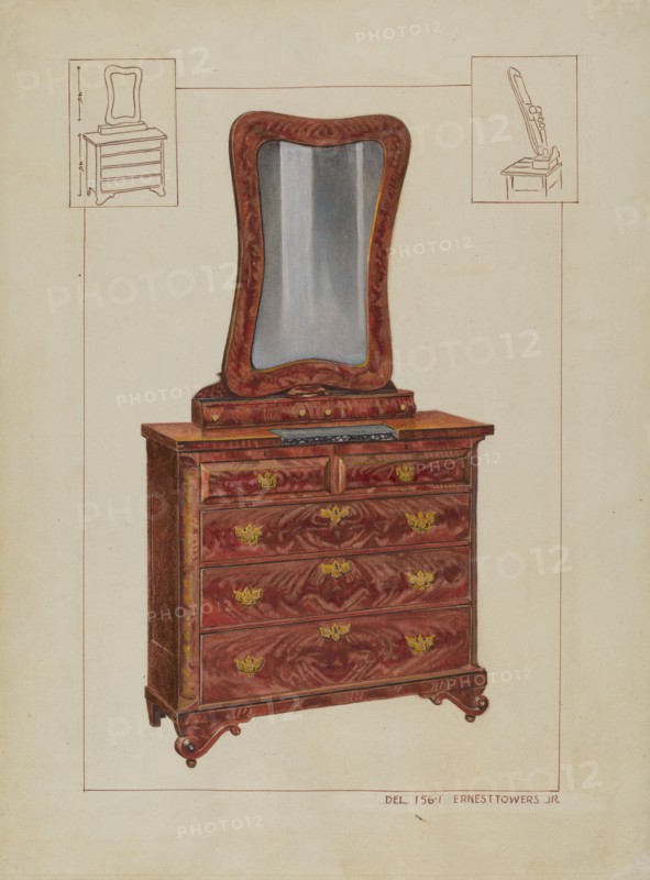 Bureau, c. 1937.
