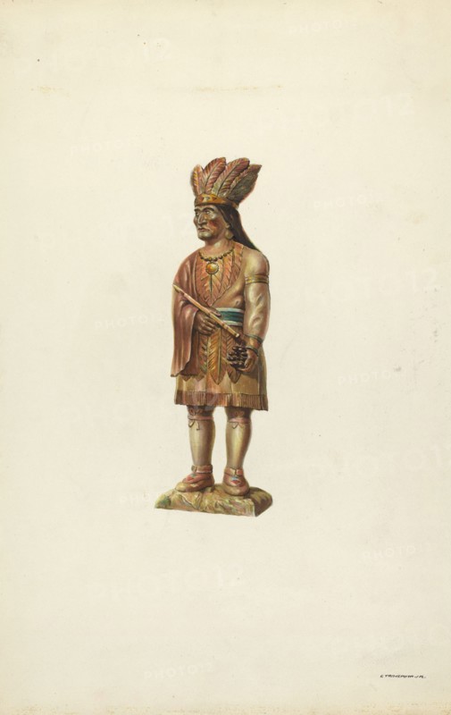 Wooden Indian, c. 1937.