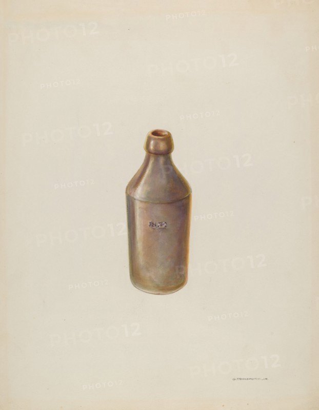 Earthenware Ale Bottle, c. 1937.
