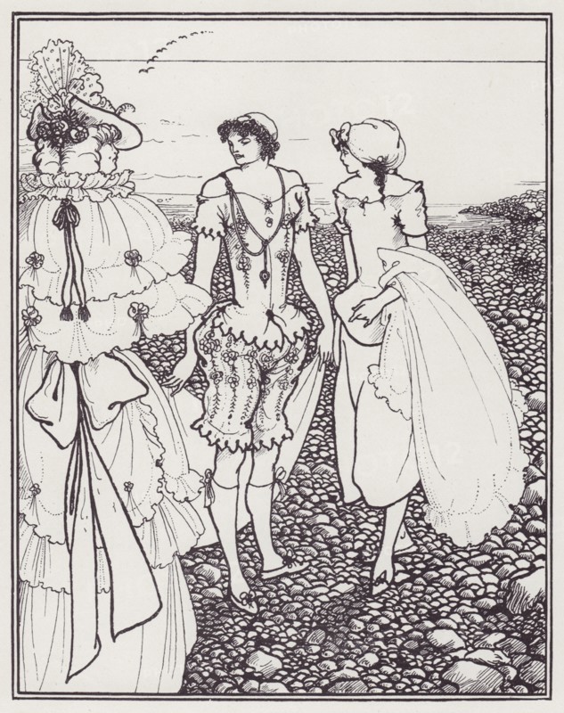 The Bathers, 1895. Creator: Aubrey Beardsley.