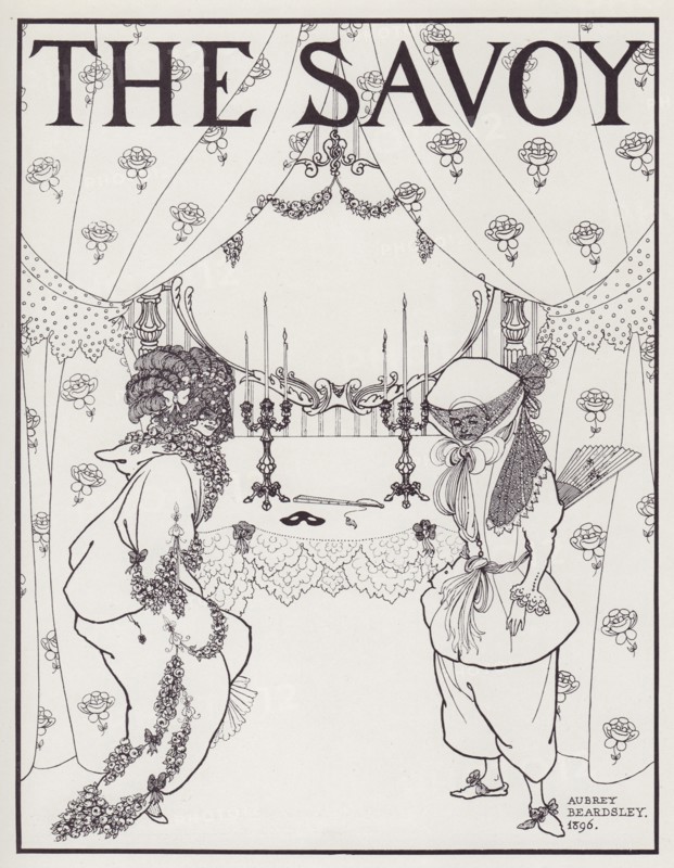 Titlepage to The Savoy Nos 1 and 2, 1895. Creator: Aubrey Beardsley.