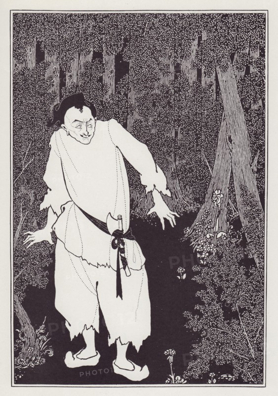 Ali Baba in the Wood, 1897. Creator: Aubrey Beardsley.