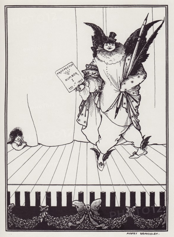 Design for the Prospectus of the Savoy, II, 1895. Creator: Aubrey Beardsley.