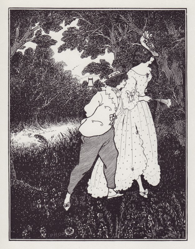 The Three Musicians, 1895. Creator: Aubrey Beardsley.