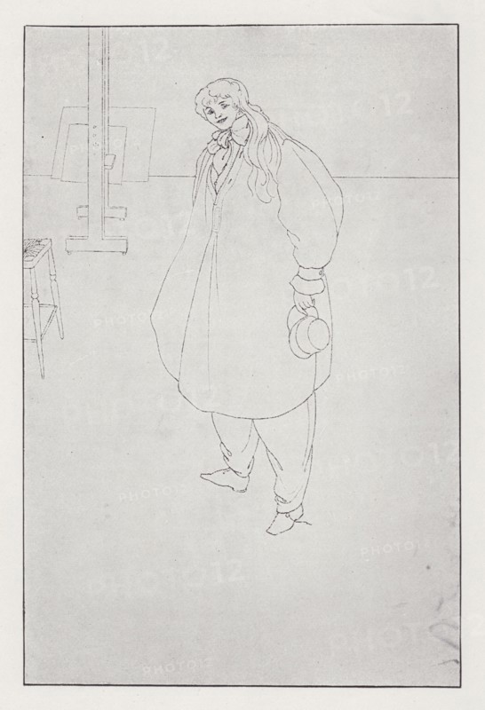 Miss Letty Lind, 1895. Creator: Aubrey Beardsley.