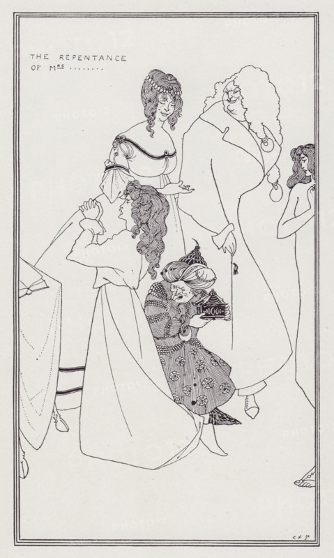 The Repentance of Mrs..., 1894. Creator: Aubrey Beardsley.
