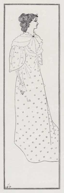 Miss Winifred Emery, 1894. Creator: Aubrey Beardsley.