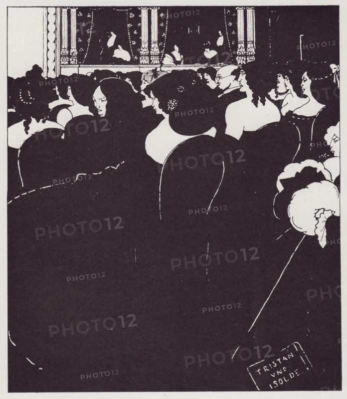 The Wagnerites, 1894. Creator: Aubrey Beardsley.