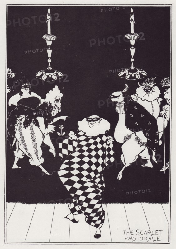The Scarlet Pastorale, 1894. Creator: Aubrey Beardsley.