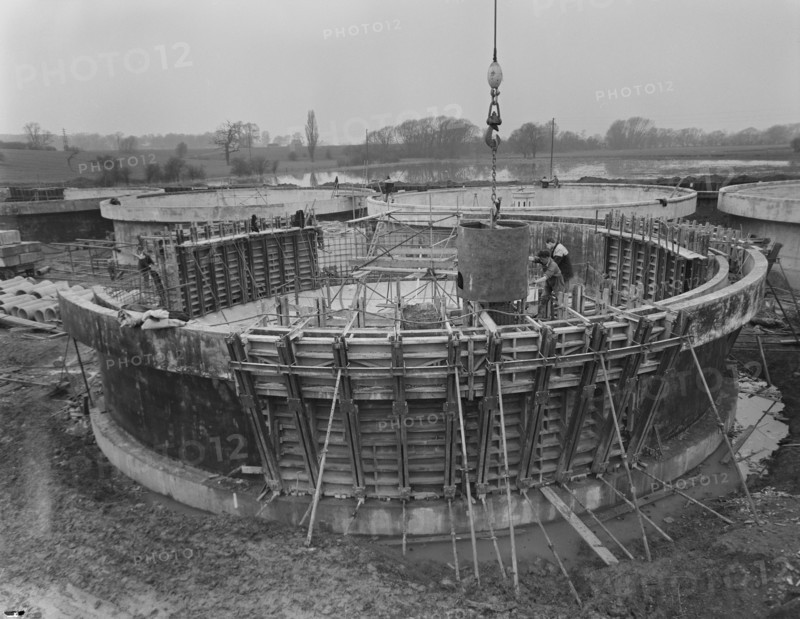Wanlip Sewage Works, Wanlip, Charnwood, Leicestershire, 31/03/1960. Creator: John Laing plc.