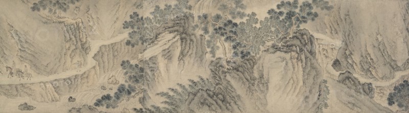 Mountain landscape, October - November 1703. Creator: Shang Rui.