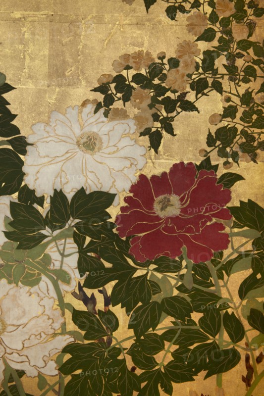 Screen with spring and summer flowers, 1st half of the 18th century. Creator: Watanabe Shiko.