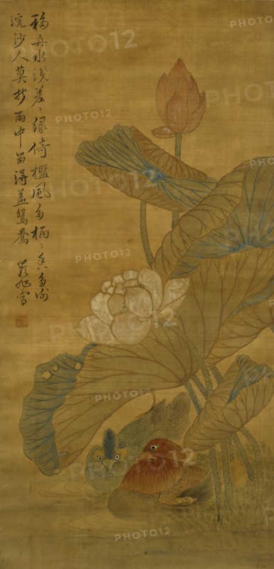 Lotus and ducks, Qing Dynasty (1645 - 1911). Creator: Watanabe Shiko.