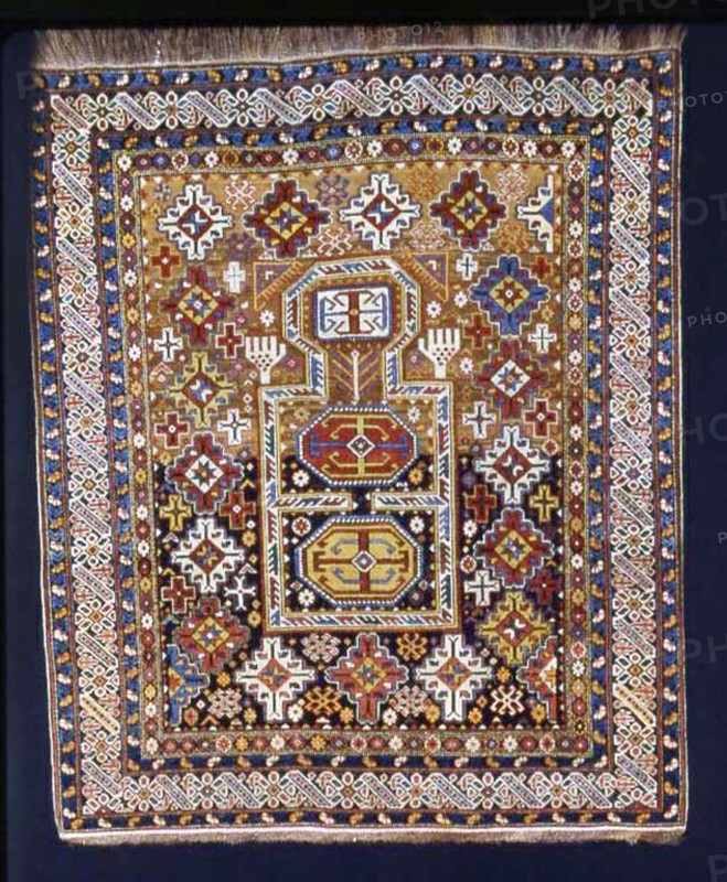 Prayer Rug, Caucasus, second half of 19th century. Creator: Unknown.