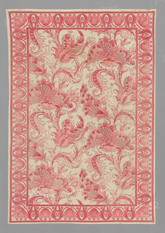 Tablecloth or Bedcover probably titled "Ragged Poppy", London, 1902. Creator: John Scarrat Rigby.