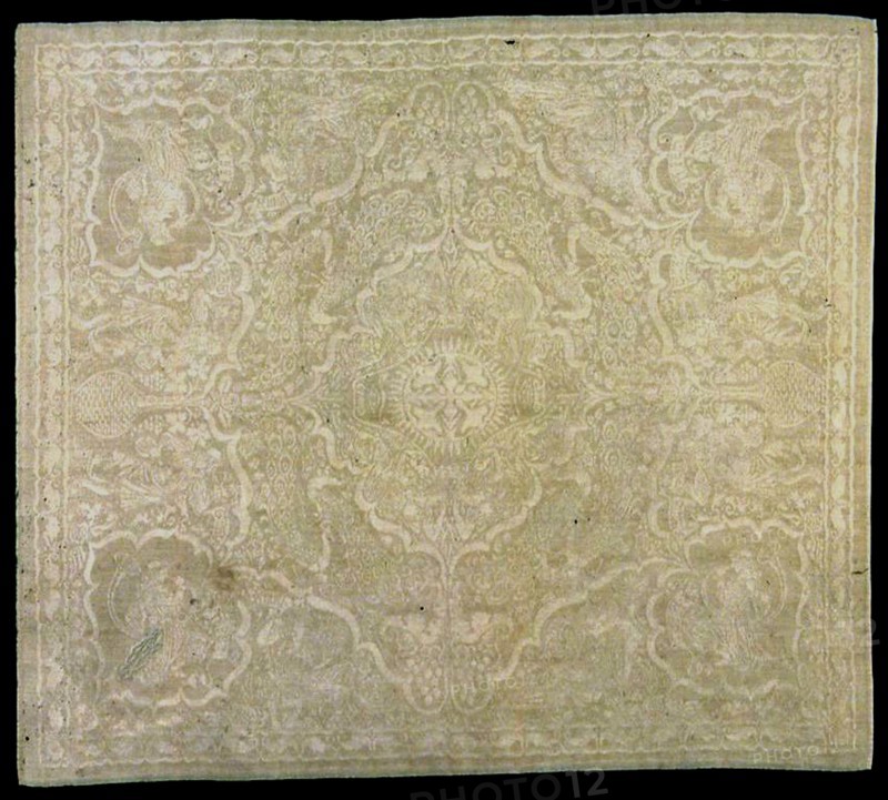 Napkin Depicting The Five Senses, London, 1891. Creator: Walter Crane.